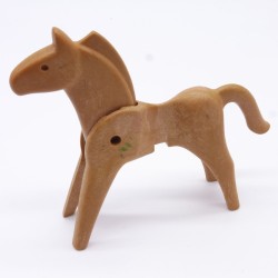 Playmobil 32269 Playmobil Cheval Marron Clair 1ere Génération un peu sale