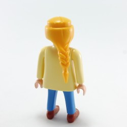 Playmobil Woman Yellow Jean Blue
