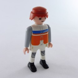 Playmobil 28702 Playmobil Homme Blanc Gris et Orange PMS