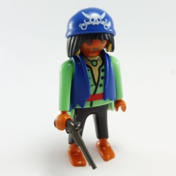Playmobil 4720 Playmobil Green and Black Pirate with Blue Bandana