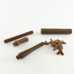 Playmobil 29442 Playmobil Lot of brown wood pieces tree trunks