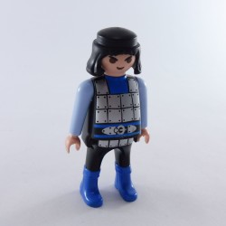 Playmobil 28769 Playmobil Male Knight Black Silver and Blue Large Belly