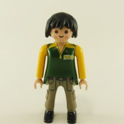 Playmobil 23908 Playmobil Femme Vert Jaune et Gris ZOO