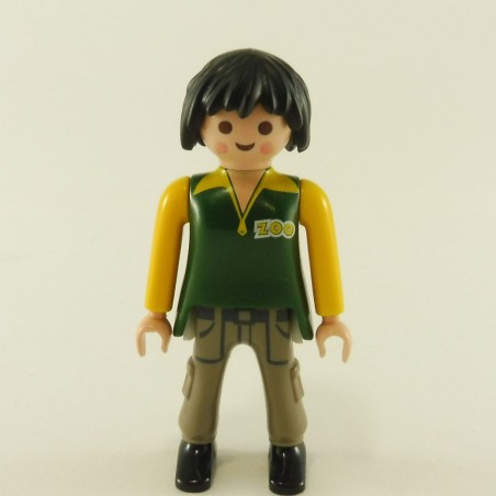 Playmobil 23908 Playmobil Woman Green Yellow and Gray ZOO