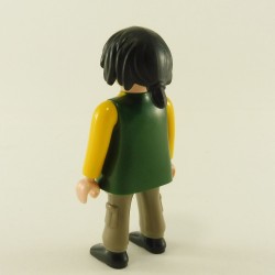 Playmobil Woman Green Yellow and Gray ZOO