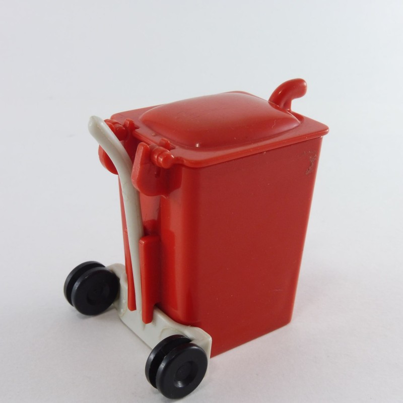 Playmobil 3397 Playmobil Poubelle Container Rouge 3470