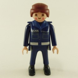 Playmobil 23911 Playmobil Female Blue Police Officer with Blue Collar