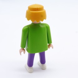 Playmobil Homme Basketteur Violet et Vert 3867 Main Cassée