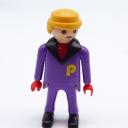 Playmobil 31259 Playmobil Purple Man Black Collar Skier 3684