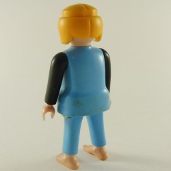 Playmobil Femme Moderne en Tenue de Plongée Noire et Bleue