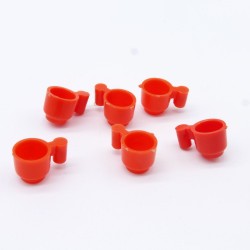 Playmobil 30830 Playmobil Set of 6 Vintage Red Cups
