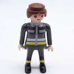 Playmobil 31279 Playmobil Woman Firefighter Gray Outfit Colored