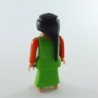 Playmobil Medieval Woman Green and Orange Barefoot Gold Necklace