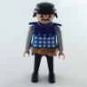 Playmobil 1202 Playmobil Homme Chevalier Noir Bleu et Argent avec Col Bleu