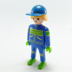 Playmobil 4667 Playmobil Blue Race Driver with Cap