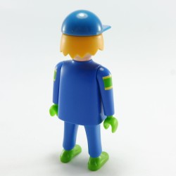 Playmobil Pilote de Course Bleu avec Casquette