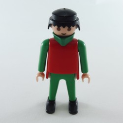 Playmobil 1200 Playmobil Green and Red Knight Man with Green Collar