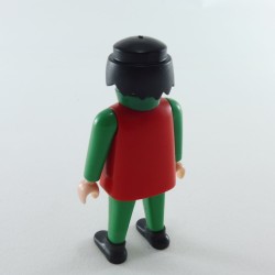 Playmobil Green and Red Knight Man with Green Collar