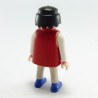 Playmobil  Grey Blue & White man with Red Waistcoat