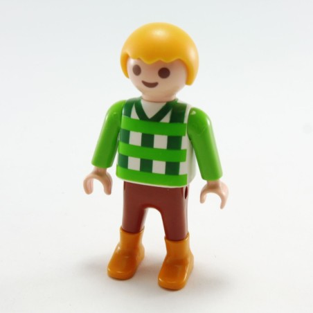 Playmobil 4689 Playmobil Boy Top Green and Trousers Brown