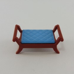 Playmobil 8045 Playmobil Small Bench Brown and Blue Bathroom 1900 5324
