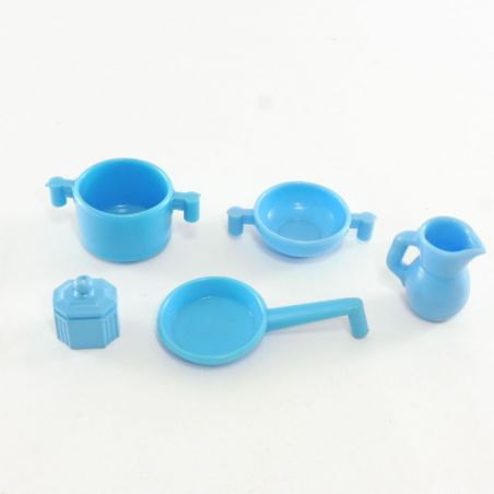 Playmobil Lot de Vaisselle Bleue