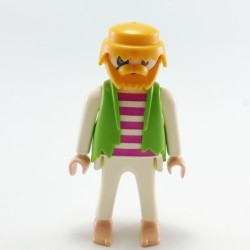 Playmobil 21683 Playmobil White man with Violets Lines with Green Waistcoat & Barefeet