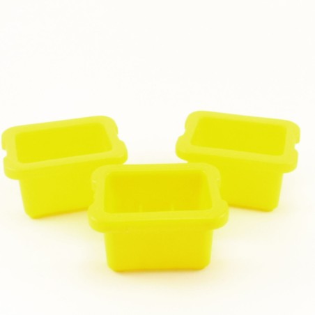 Playmobil 22322 Playmobil Set of 3 Yellow Cases for Bottles