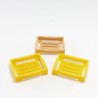 Playmobil 29979 Playmobil Lot de 3 Caissettes Jaunes et Marron Clair