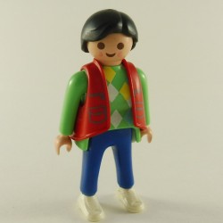 Playmobil 14102 Playmobil Modern Green and Blue Woman with Red Cardigan