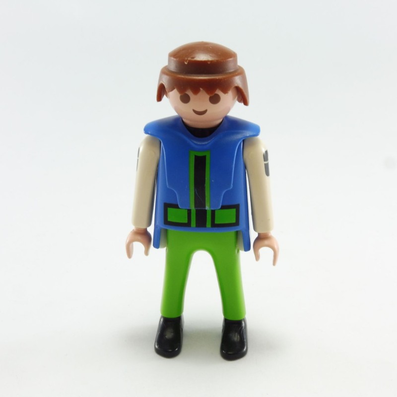 Playmobil 21754 Playmobil Homme Sportif Vert et Bleu avec Plastron Bleu