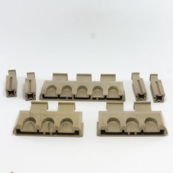 Playmobil 30103 Playmobil Lot of 3 Slots including 1 Colored and 4 Medieval Gray Steck Connectors