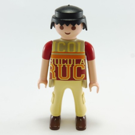 Playmobil 21715 Playmobil Homme Jaune et Rouge avec Ecritures Manches Courtes