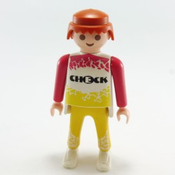 Playmobil 21744 Playmobil Man Athlectic Yellow White & Pink CHECK