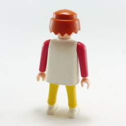 Playmobil Man Athlectic Yellow White & Pink CHECK