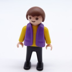 Playmobil 31160 Playmobil Child Boy Yellow and Black Purple Vest