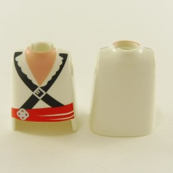 Playmobil 9125 Playmobil Set of 2 White Pirates Busts with Red Belt