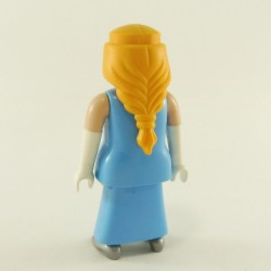 Playmobil Femme Princesse Bleue avec Gants Blancs