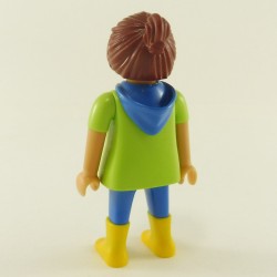 Playmobil Modern Woman Green and Blue with Yellow Boots Zoo