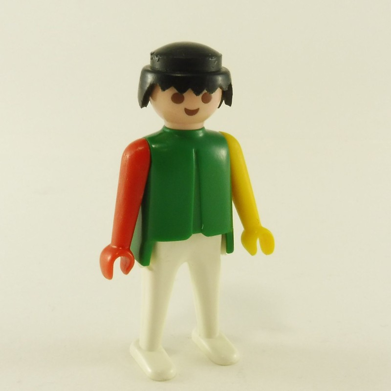 Green Jacket Playmobil Male  Figure Black Trousers 