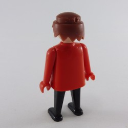 Playmobil Man Black and Red Hands Fixed 3346 3422 3543