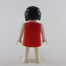 Playmobil Femme Blanc et Rouge Bras Blancs Mains Fixes