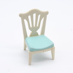 Playmobil 32029 Playmobil White and Blue Banquet Chair 1900 5339 Slight Yellowing small breakage