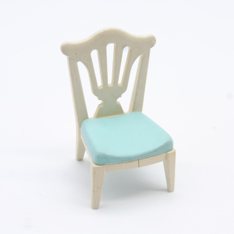 Playmobil 32029 Playmobil Chaise Blanche et Bleue Banquet 1900 5339 Léger Jaunissement petite casse