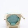 Playmobil White and Blue Banquet Chair 1900 5339 Slight Yellowing small breakage