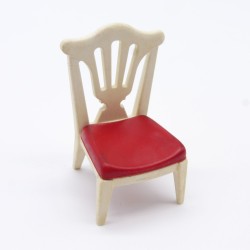 Playmobil 32031 Playmobil White and Red Chair 1900 Light Yellowing