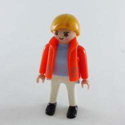 Playmobil 14569 Playmobil Femme Médecin Bleu et Blanc Gilet Orange