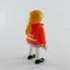 Playmobil Femme Médecin Bleu et Blanc Gilet Orange