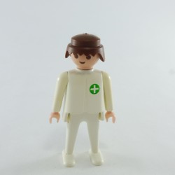 Playmobil 29084 Playmobil Man White Vintage Colors Green Cross Yellowing