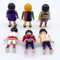 Playmobil Lot de 6 Personnages Vintage Blancs Colors Coloriés